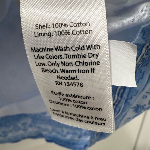 Vineyard Vines Tunic Dress Size XXS Blue Otomi with Pink Tassel - Picture 4 of 5